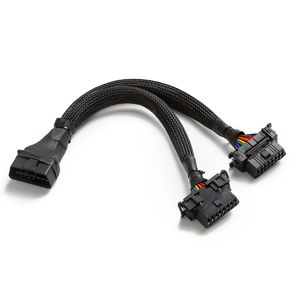 Qty 2  30cm Female OBDII OBD2 OBD-II Pigtail Adapter Cable 16 Pin 12" 1ft OBD 2 